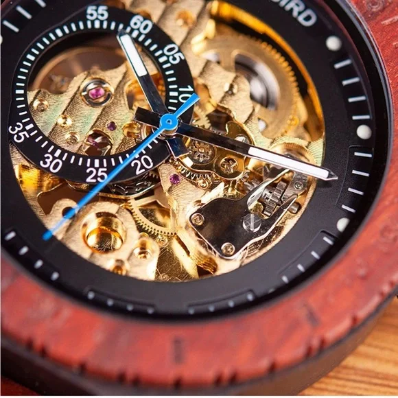 - 🌱MEN’S MECHANICAL 2 TONE💯100% WOOD WATCH *NEW*